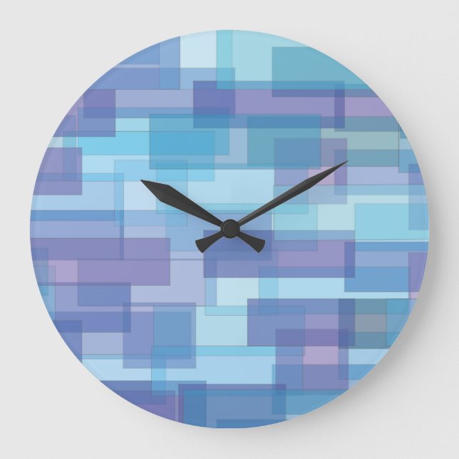 Hip House Blue Clock Stor Klocka (Framsida)