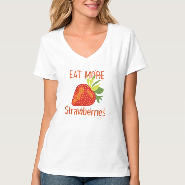 Hip Juicy Womens Girls Strawberry T-shirt Design (Framsida)