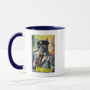 Hip Kattdjur Gift Novelty Mugg, jag är Coola kaffe Mugg