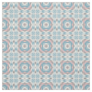 Hip Mauve Rosa Light Blue Tribal Art Mönster Tyg