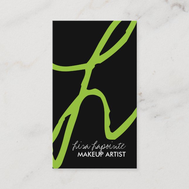 HIp Monogram-Affärskort Visitkort (Framsida)