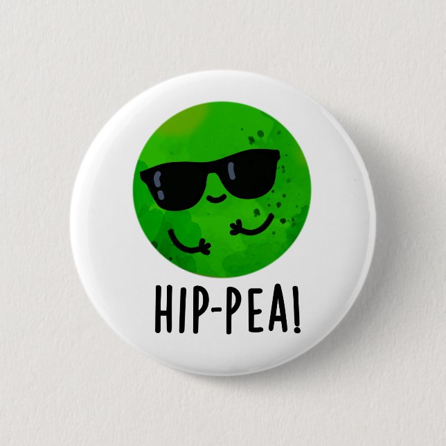 Hip-pea Funny Hip Pea Pun Knapp (Framsida)