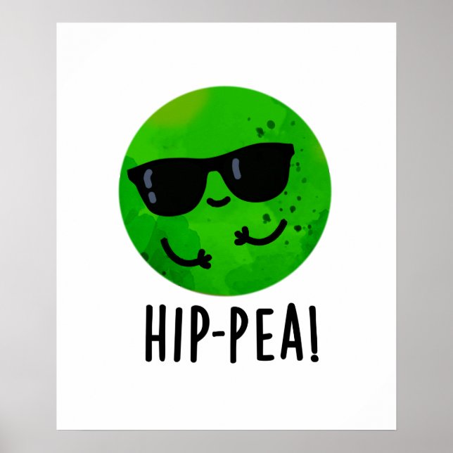 Hip-pea Funny Hip Pea Pun Poster (Framsidan)