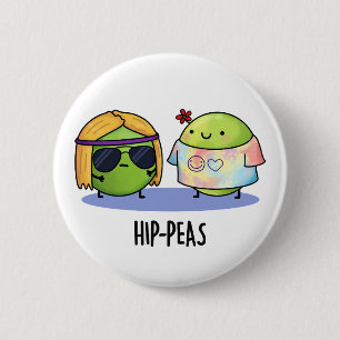 Hip-peas Funny Hippie Peas Pun Knapp