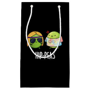 Hip-peas Funny Hippie Peas Pun Mörk BG