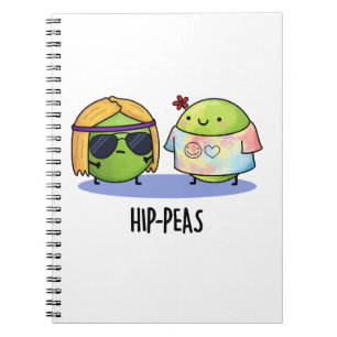 Hip-peas Roligt Hippie Ärtor Skämt Anteckningsbok