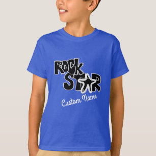 Hip RockStar Rock på Roll Star Kids T-shirt Design