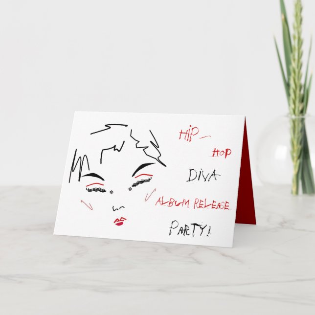 Hip-Skutt Diva Album Release Party Inbjudan (Framsida)