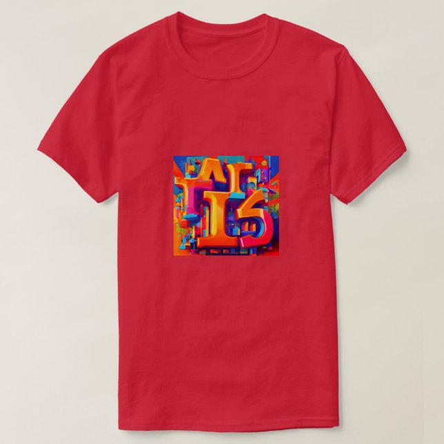 "Hip-Skutt Graffiti Explosion: Colorful T-Shirt De (Design framsida)