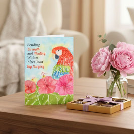 Hip Surgery Healing Scarlet Macaws, Hibiscus Kort