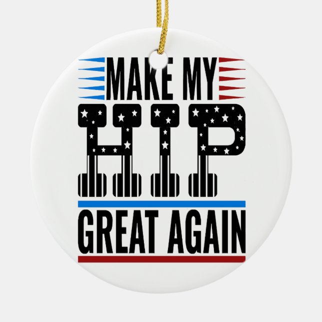 Hip Surgery Julgransprydnad Keramik (Framsidan)