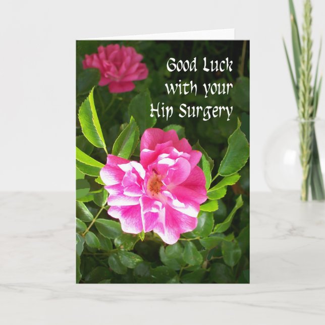 Hip Surgery Lycka till Card Kort (Framsida)