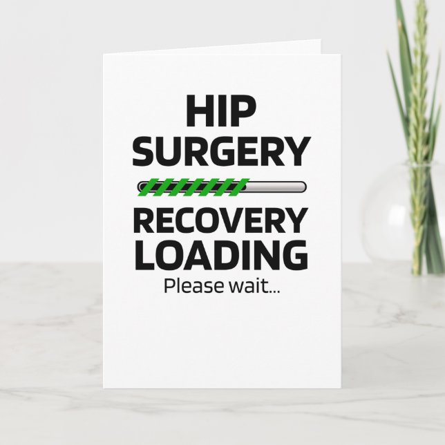 Hip Surgery Recovery Gift | Höftersättningsgåva Kort (Framsida)