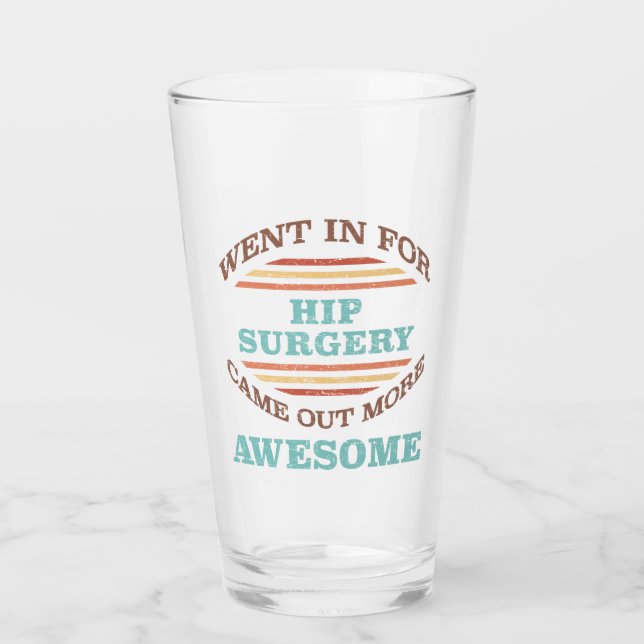 Hip Surgery Recovery Humor Glaskopp (Framsida)