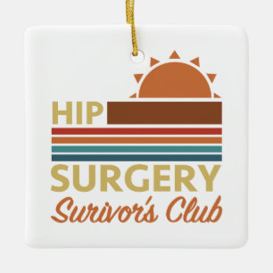 Hip Surgery Recovery Humor Julgransprydnad Keramik