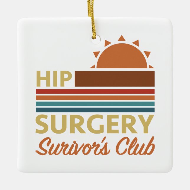 Hip Surgery Recovery Humor Julgransprydnad Keramik (Framsida)