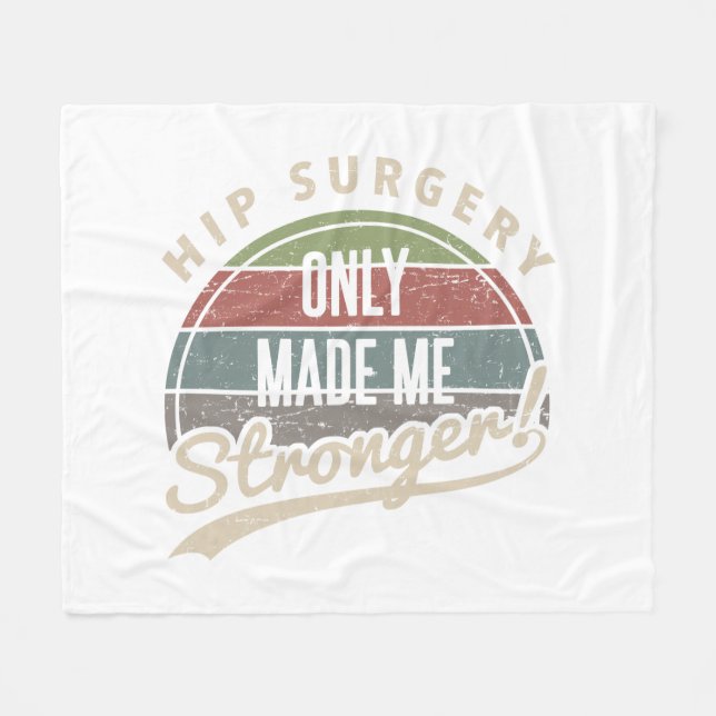 Hip Surgery Stronger Fleecefilt (Framsidan (Horisontell))