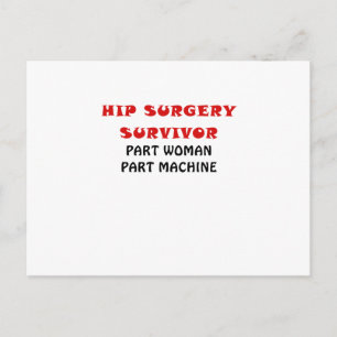 Hip Survivor Part Woman Part Maskin Vykort