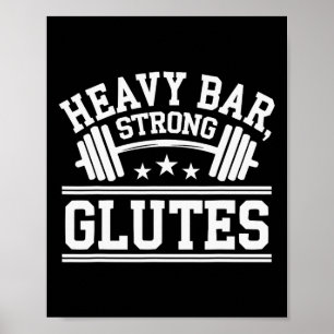 Hip Thrust-övning Bodybuilding Fitness Workout G Poster