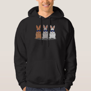 Hip Trio Bunnies Shades Påsk Hoodie