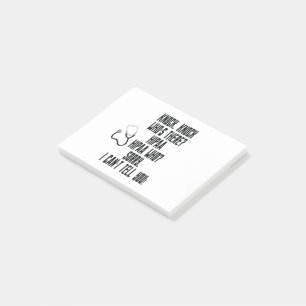 HIPAA Humor Post-it Block