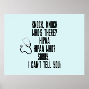 HIPAA Humor Poster