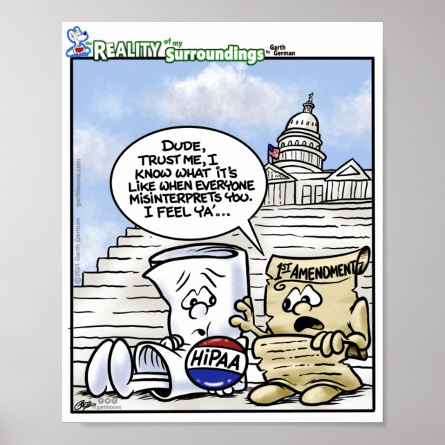 HIPAA:s första ändring Oförstådd Poster (Framsidan)