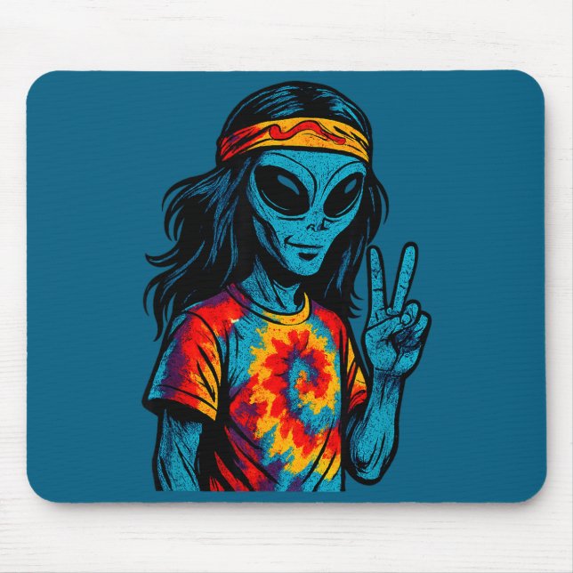 Hipe Alien Tie-dye Design  Musmatta (Framsidan)