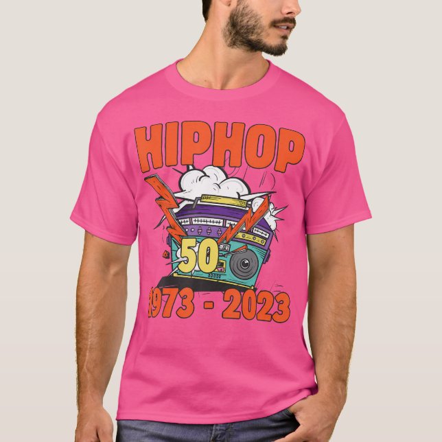 Hiphop 50 Years Old Funny Hip-Hop Lover T Shirt (Framsida)