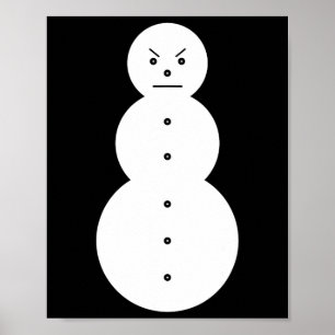 Hiphop Arg Snögubbe jul Poster