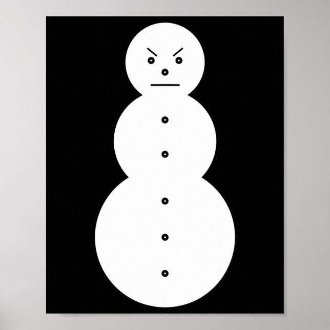Hiphop Arg Snögubbe jul Poster (Framsidan)