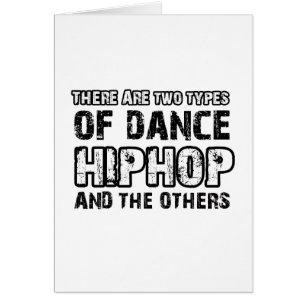 Hiphop dansdesigner hälsningskort