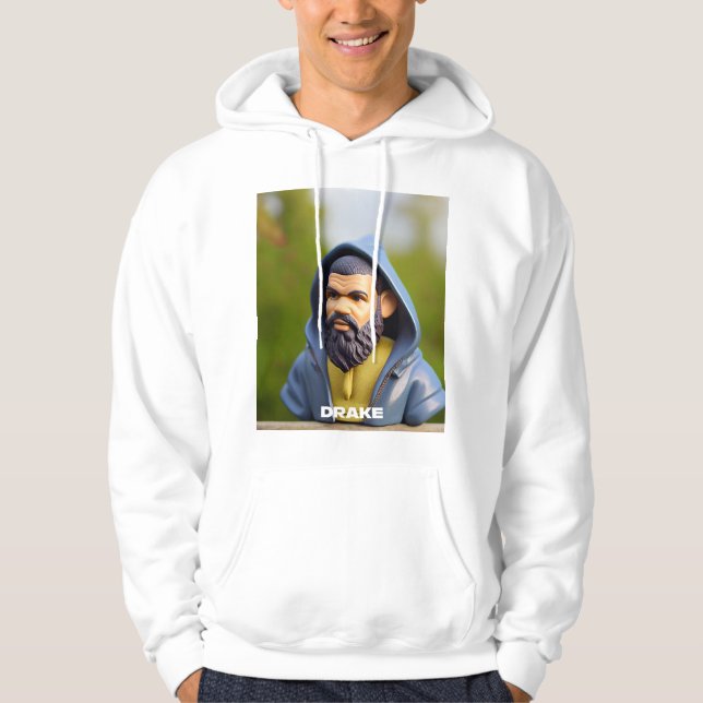 HipHop Drake Porträtt Art Gnomis Photo Print Jigsa Hoodie (Framsida)