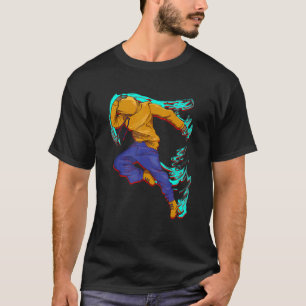 Hiphop fristil breakdance gammaldags t shirt