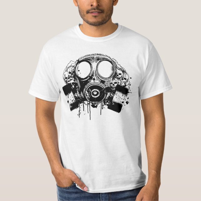 Hiphop gasmask t-shirt (Framsida)