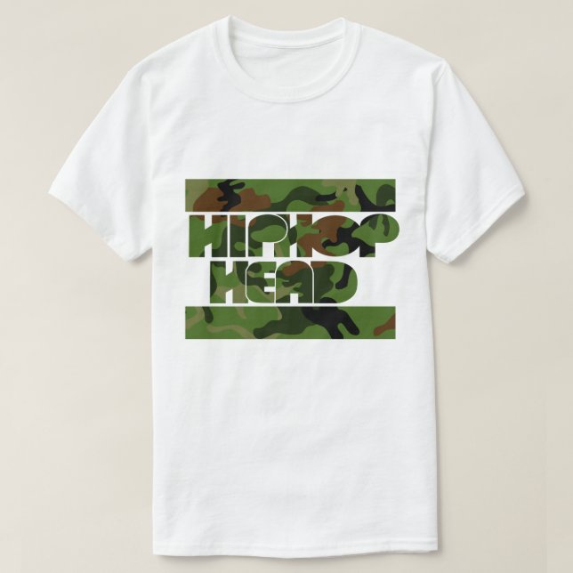 HipHop Head Guerilla T Shirt (Design framsida)