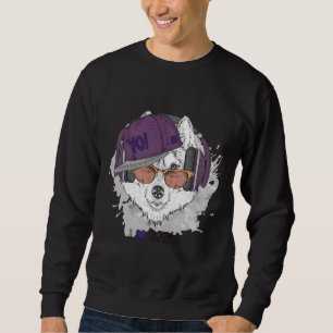 Hiphop Husky Kärlek Music Lång Ärmad Tröja