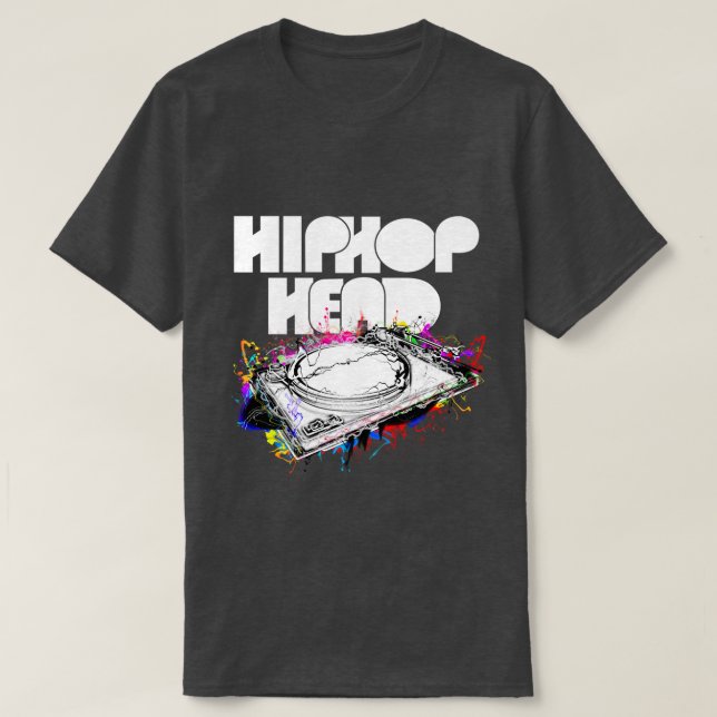 HipHop-huvudstoppning T Shirt (Design framsida)