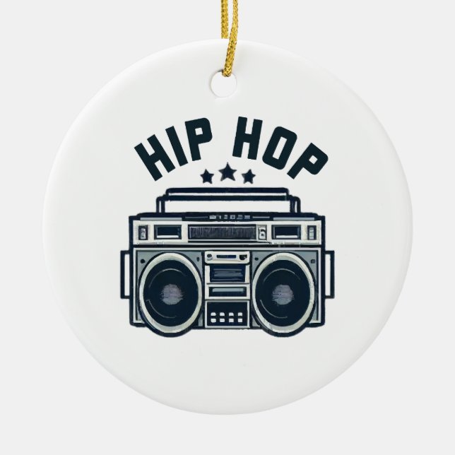 Hiphop Julgransprydnad Keramik (Framsidan)