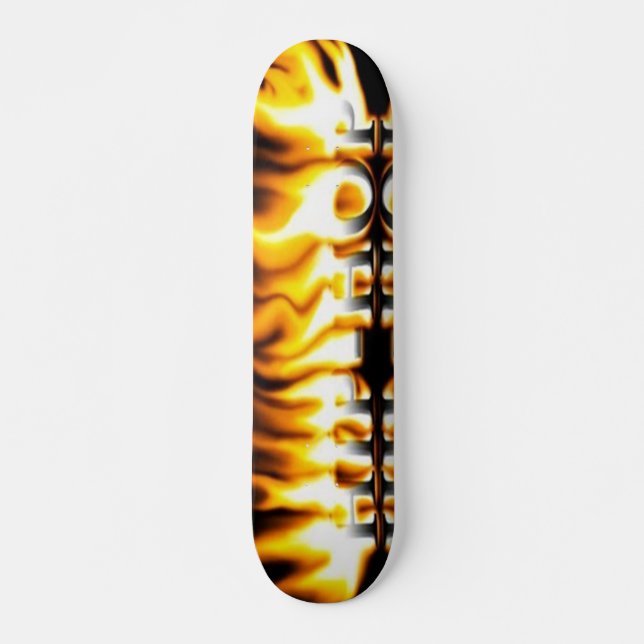 HipHop med Flames Skateboard (Framsida)