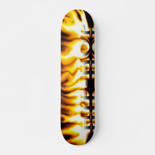 HipHop med Flames Skateboard Bräda 19,5 Cm