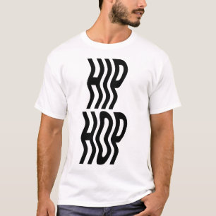 hiphop-musik typografi logodesign t shirt