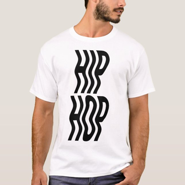 hiphop-musik typografi logodesign t shirt (Framsida)