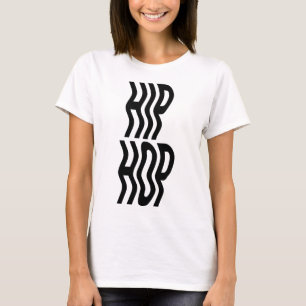 hiphop-musik typografi logodesign t shirt