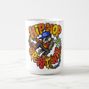 Hiphop Operativ Grävling Streetwear Kaffemugg