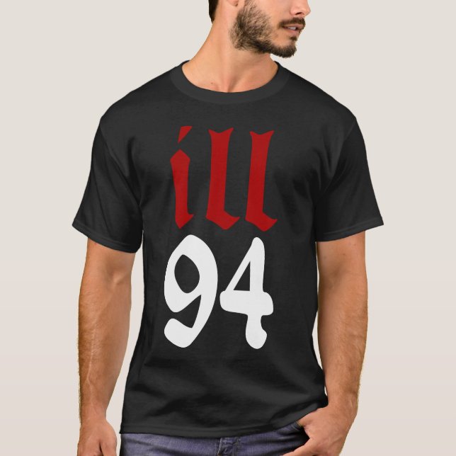 Hiphop Rap Ill 94 Escowo retro T Shirt (Framsida)