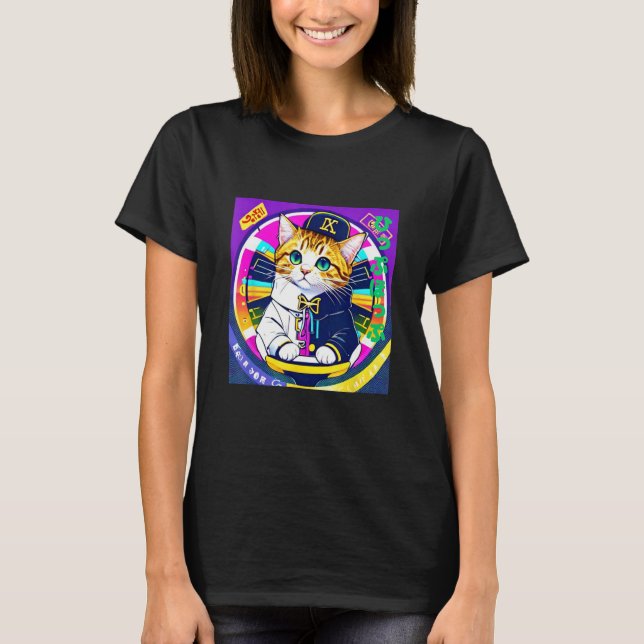 Hiphopper cat t shirt (Framsida)