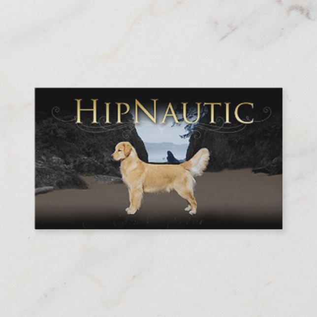 Hipnautic Goldens visitkort (Framsida)