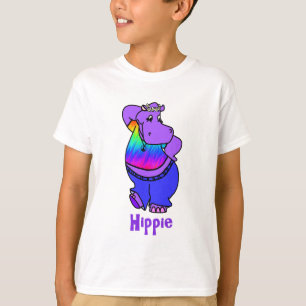 "Hippe" hippy flodhäst Tee