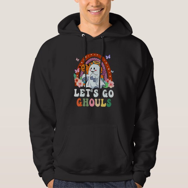 Hippe Let's Go Ghouls Halloween-kostym Hoodie (Framsida)